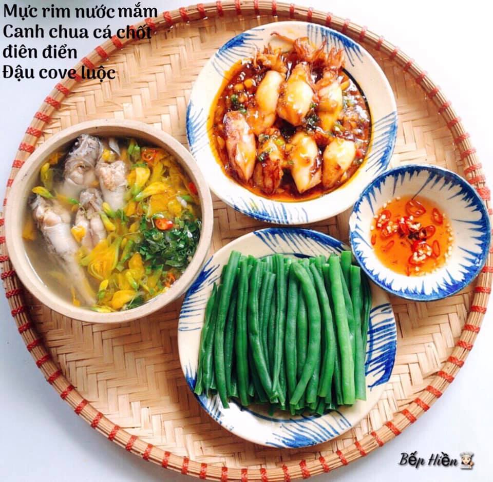 Trưa nay ăn gì: hấp dẫn mực rim đậm đà và canh chua thanh mát - Sài Gòn  Tiếp Thị