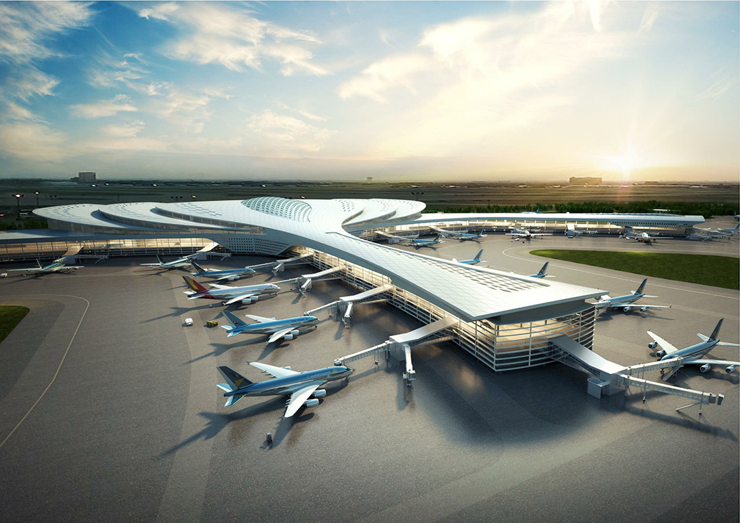 Tổng mức đầu tư (giai đoạn 1) sân bay quốc tế Long Thành là hơn 109.000 tỉ đồng, sẽ hoàn thành và đưa vào khai thác trong năm 2025. Ảnh: ADCC