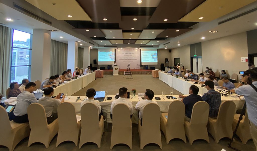 Hội thảo nằm trong dự án “Sáng kiến giao thông trong NDC tại các nước châu Á – NDC TIA” do Chính phủ Đức tài trợ Việt Nam nhằm hỗ trợ tăng cường năng lực, khung pháp lý thúc đẩy phát triển GTVT theo hướng carbon thấp, giảm phát thải khí nhà kính. Ảnh: MH
